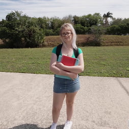 Nerdy Blonde Takes Big Dick