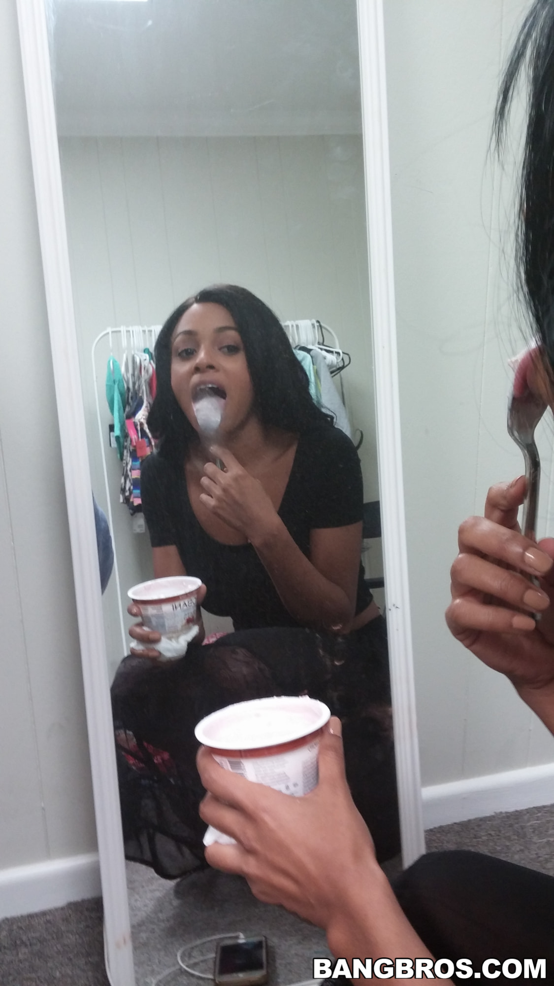 Mocha Skinned Cutie Interracial Fucking
