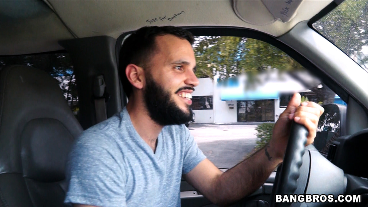 Sexy blonde fucked on the Bangbus