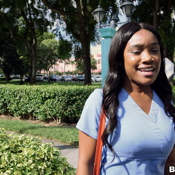 Hot Ebony Nurse Gets Banged On The Bus