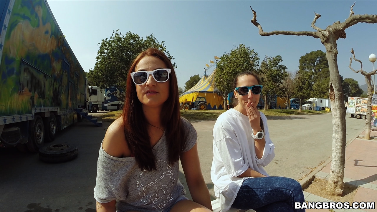 Big Tit Brunette Gets Fucked in Public