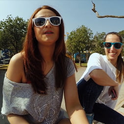 Big Tit Brunette Gets Fucked in Public