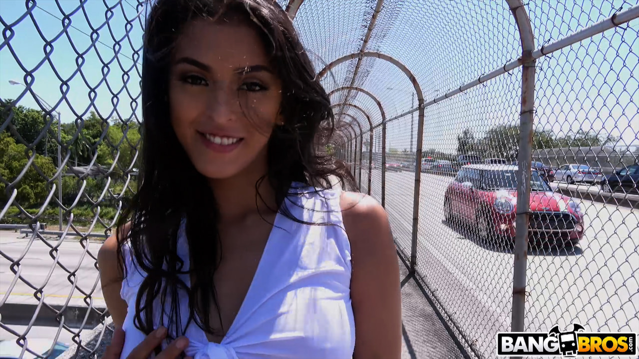 In Public With Latina Beauty Sophia Leone