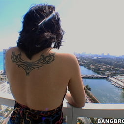 Big nice natural tits outdoors in public